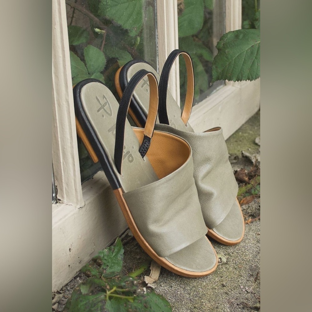 New! P. MONJO Avila Green Sandals 🤍 sz 39/ US 8-8.5